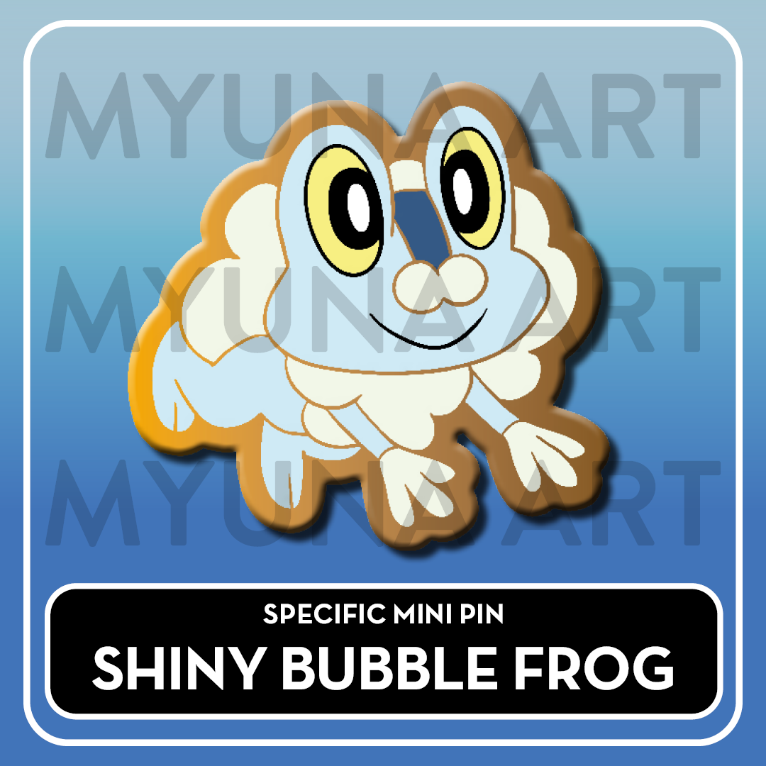 PREORDER Water Type Starters - Myuna's Mystery Mix Gacha Mini Pins