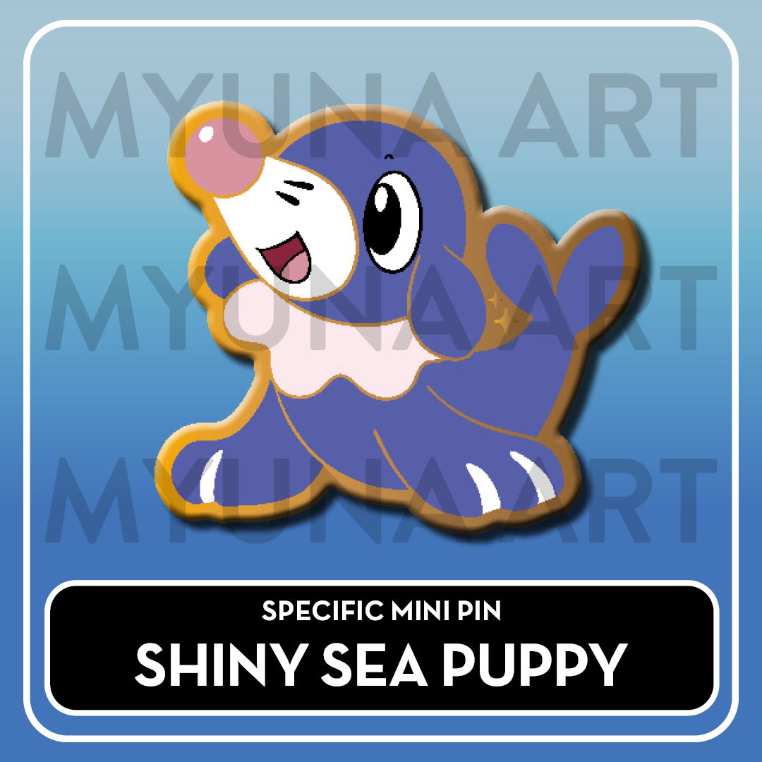 PREORDER Water Type Starters - Myuna's Mystery Mix Gacha Mini Pins