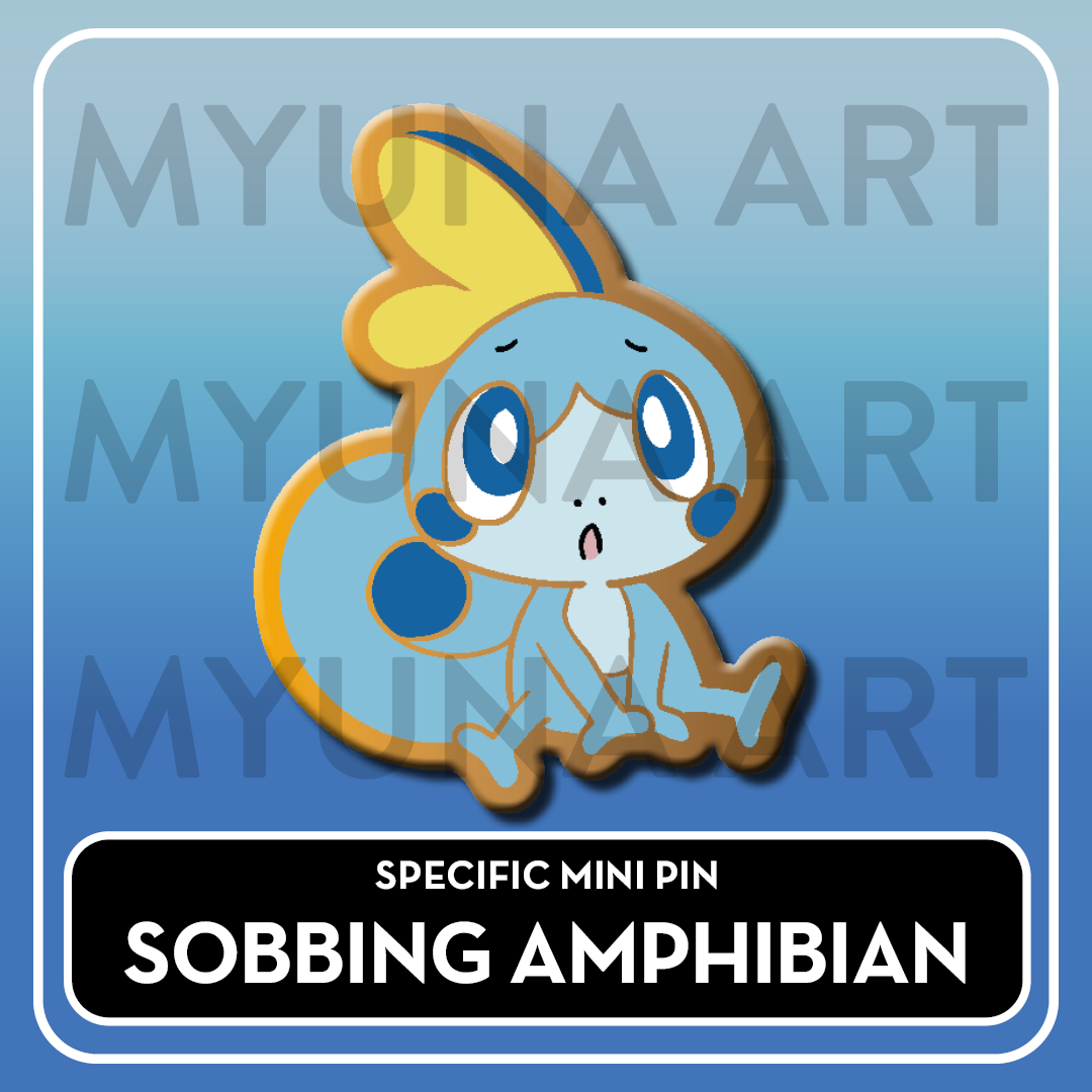 PREORDER Water Type Starters - Myuna's Mystery Mix Gacha Mini Pins