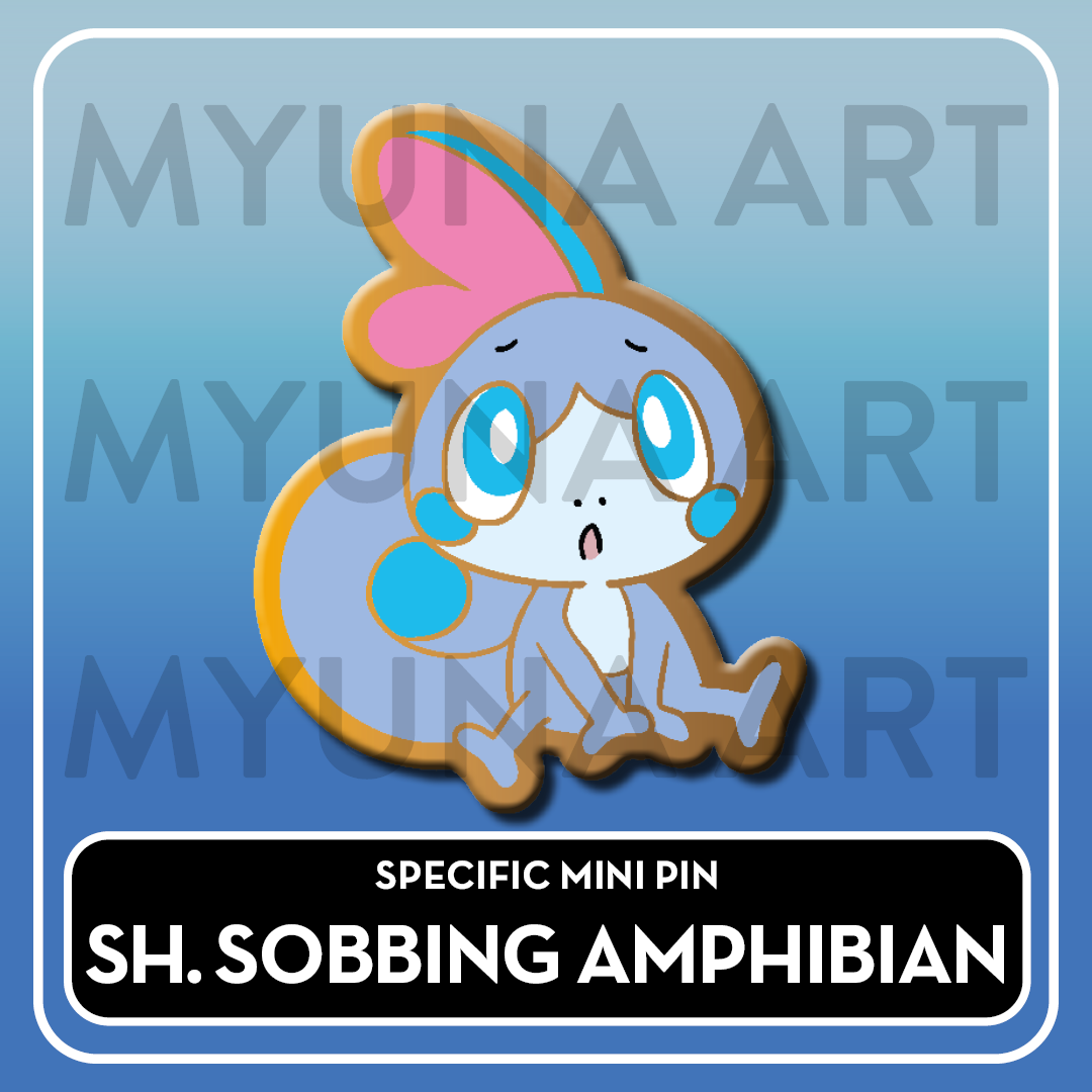 PREORDER Water Type Starters - Myuna's Mystery Mix Gacha Mini Pins