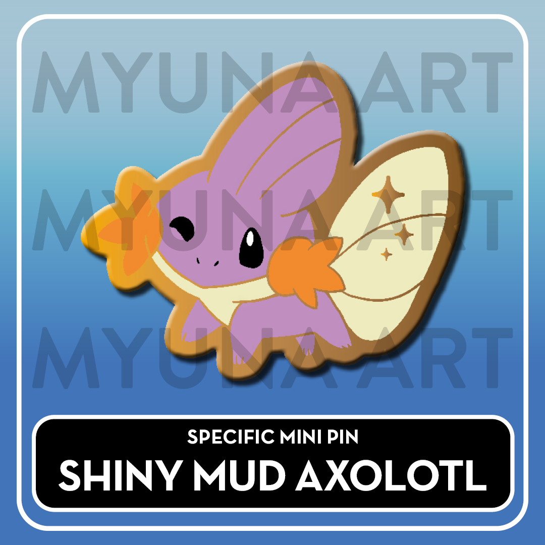 PREORDER Water Type Starters - Myuna's Mystery Mix Gacha Mini Pins