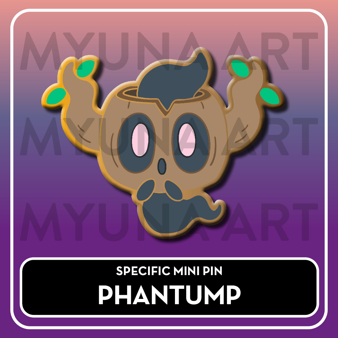 PREORDER Ghost Type Friends - Myuna's Mystery Mix Gacha Mini Pins