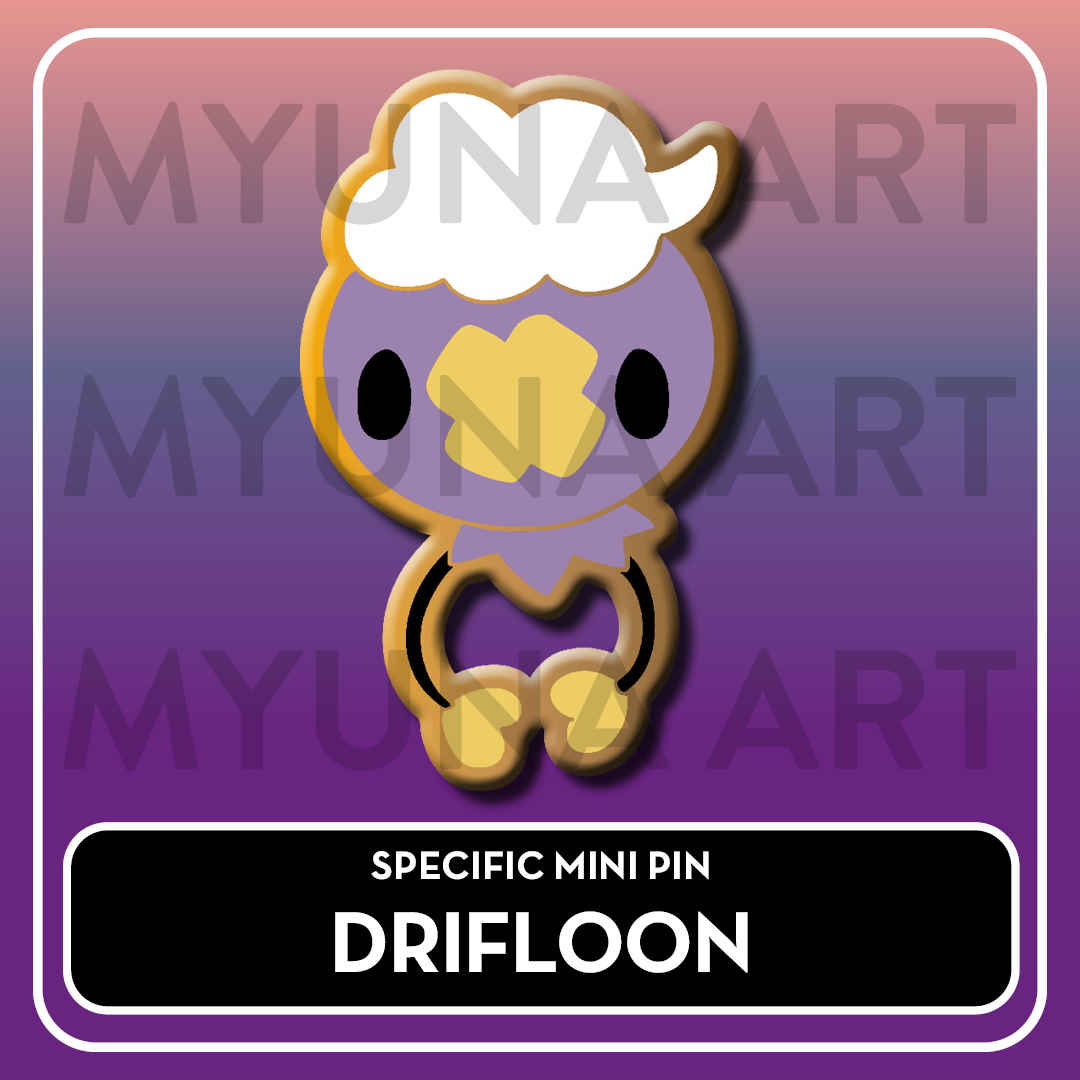 PREORDER Ghost Type Friends - Myuna's Mystery Mix Gacha Mini Pins