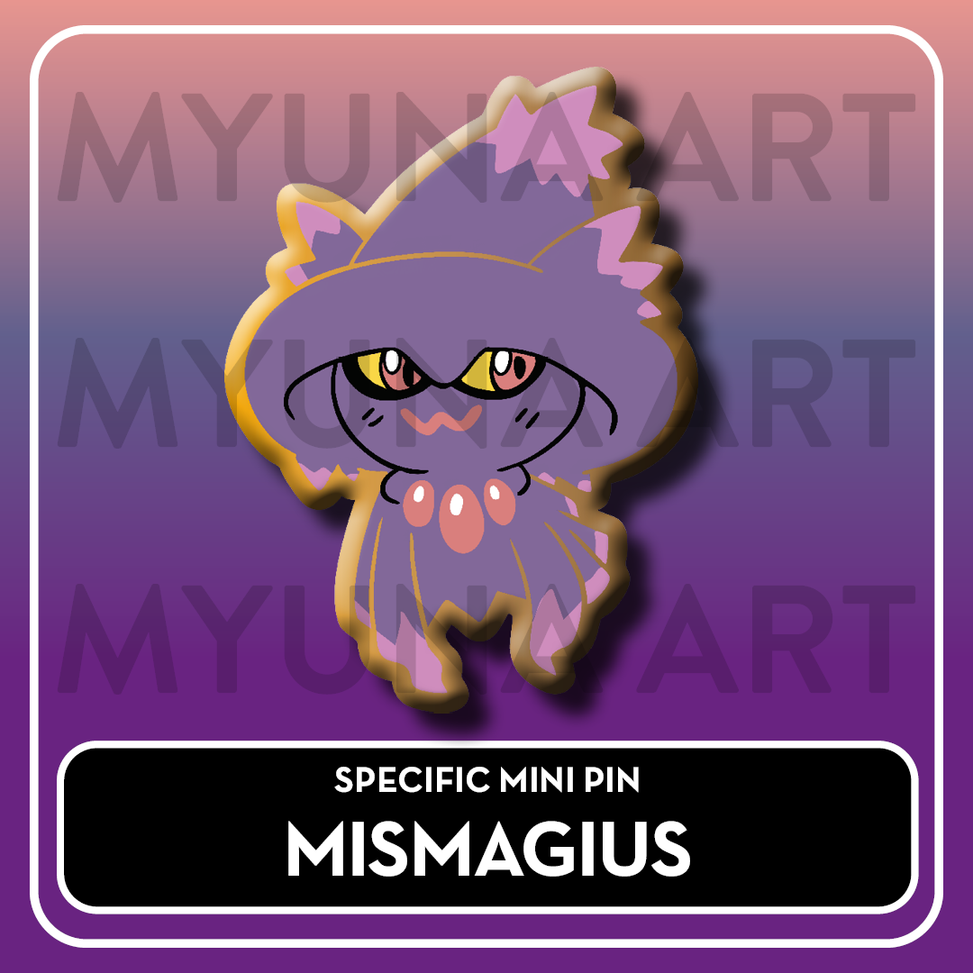 PREORDER Ghost Type Friends - Myuna's Mystery Mix Gacha Mini Pins