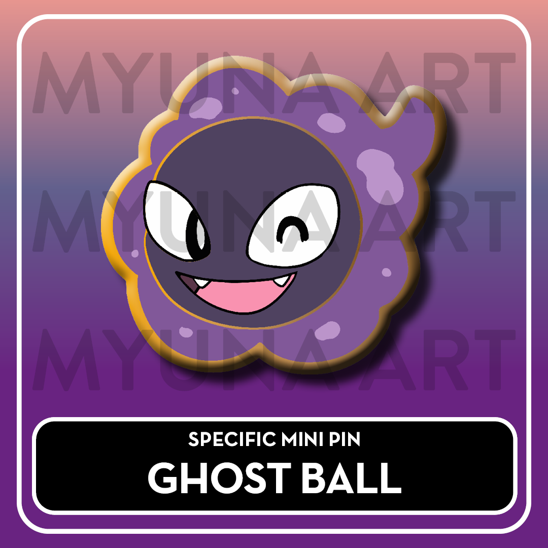 PREORDER Ghost Type Friends - Myuna's Mystery Mix Gacha Mini Pins