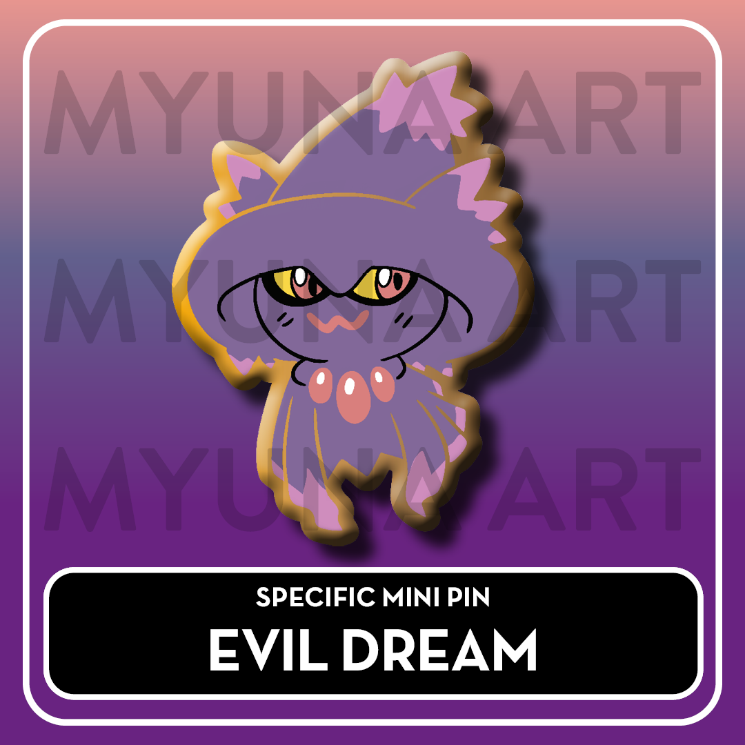 PREORDER Ghost Type Friends - Myuna's Mystery Mix Gacha Mini Pins