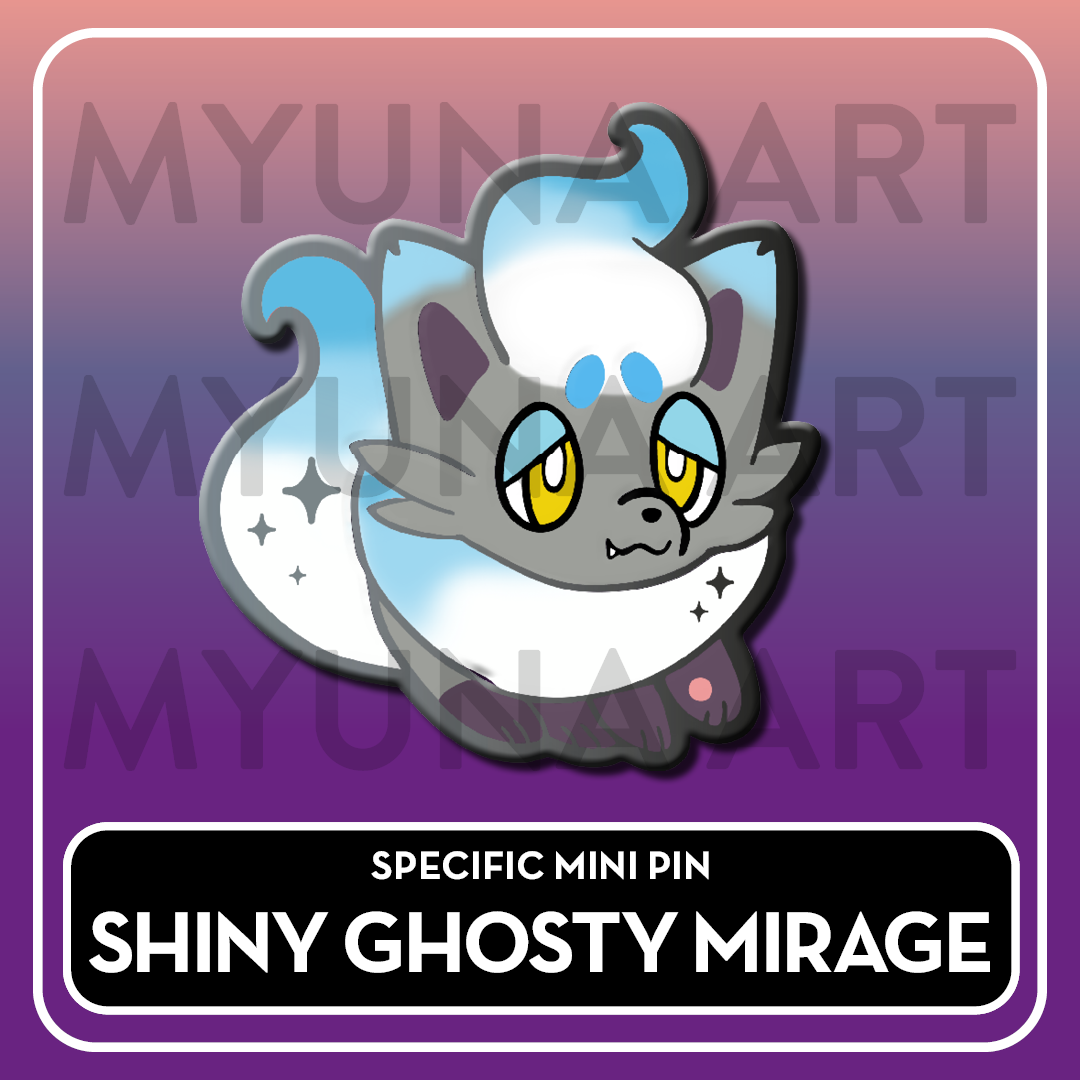 PREORDER Ghost Type Friends - Myuna's Mystery Mix Gacha Mini Pins