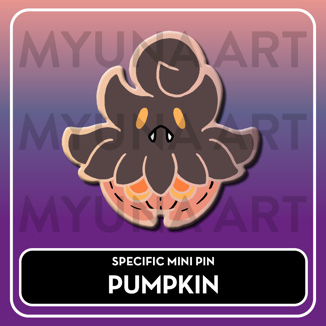 PREORDER Ghost Type Friends - Myuna's Mystery Mix Gacha Mini Pins
