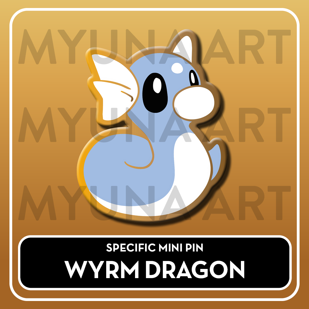 PREORDER Dragon Type Friends - Myuna's Mystery Mix Gacha Mini Pins