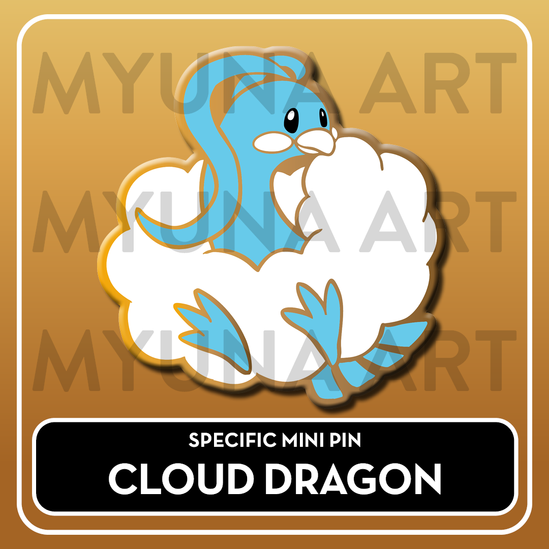 PREORDER Dragon Type Friends - Myuna's Mystery Mix Gacha Mini Pins