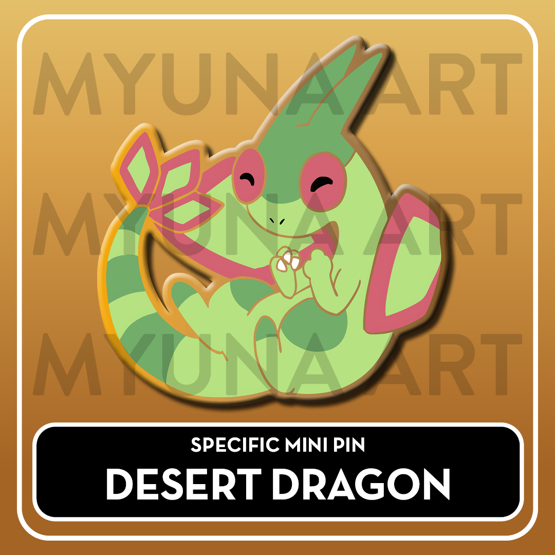 PREORDER Dragon Type Friends - Myuna's Mystery Mix Gacha Mini Pins