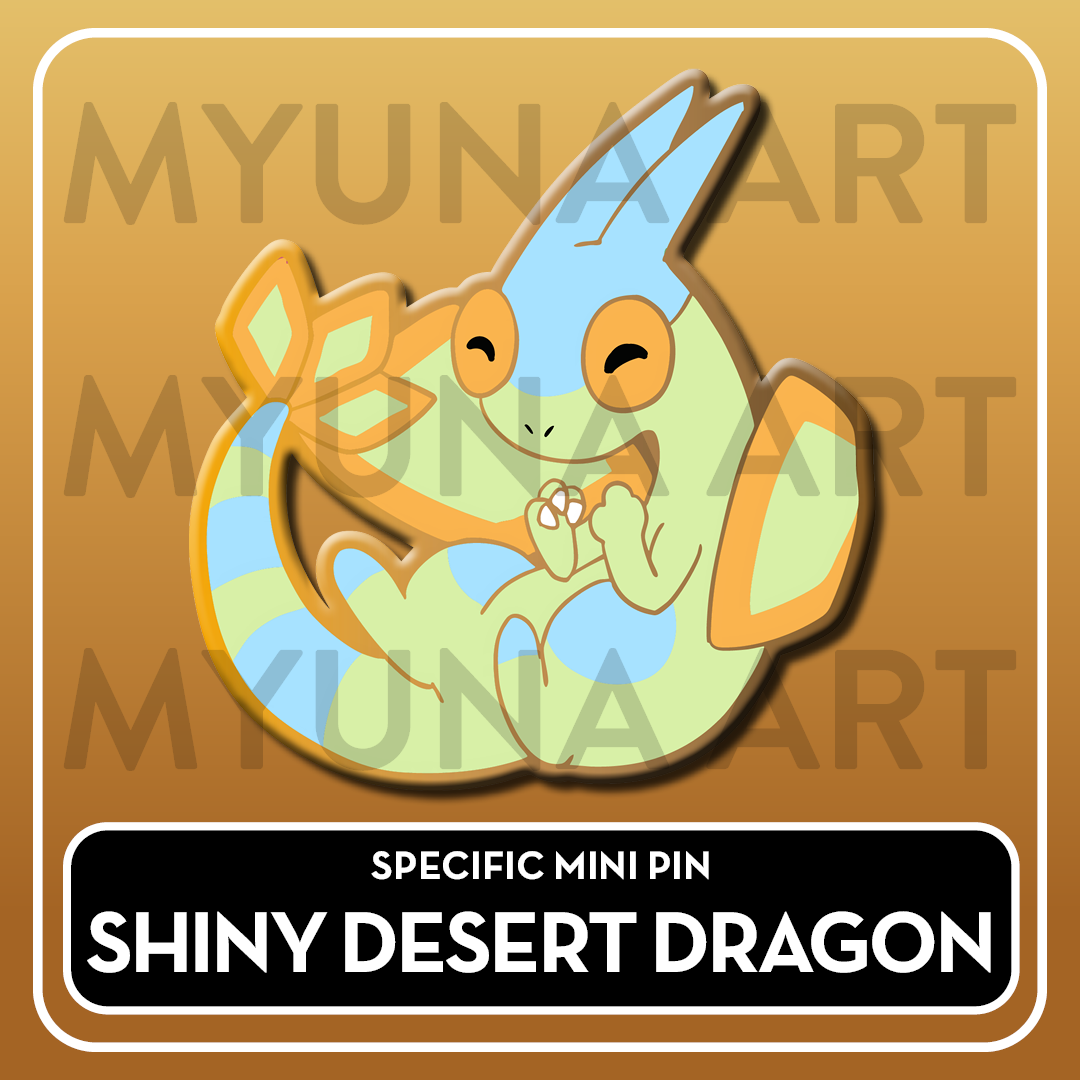PREORDER Dragon Type Friends - Myuna's Mystery Mix Gacha Mini Pins
