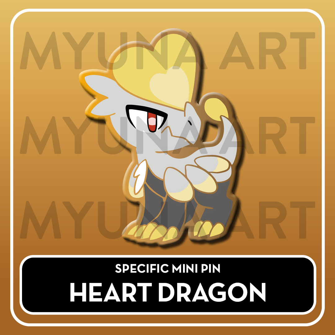 PREORDER Dragon Type Friends - Myuna's Mystery Mix Gacha Mini Pins