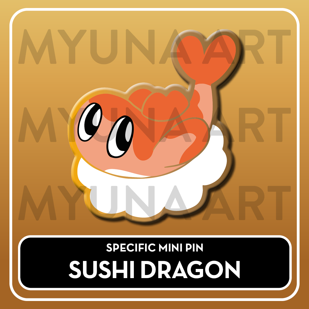 PREORDER Dragon Type Friends - Myuna's Mystery Mix Gacha Mini Pins