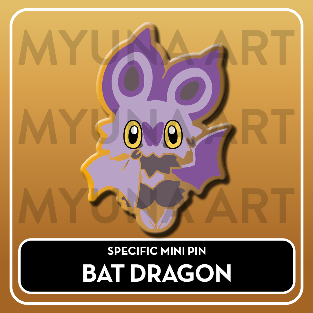 PREORDER Dragon Type Friends - Myuna's Mystery Mix Gacha Mini Pins
