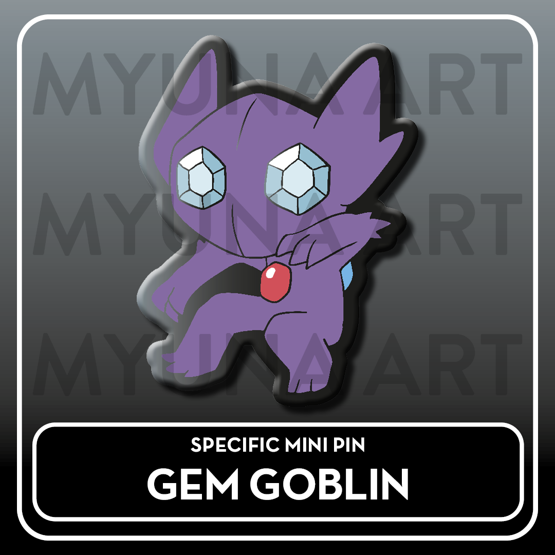 PREORDER Dark Type Friends - Myuna's Mystery Mix Gacha Mini Pins