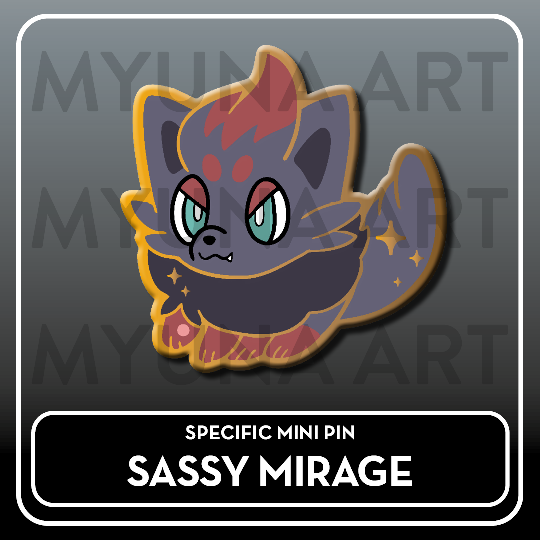 PREORDER Dark Type Friends - Myuna's Mystery Mix Gacha Mini Pins