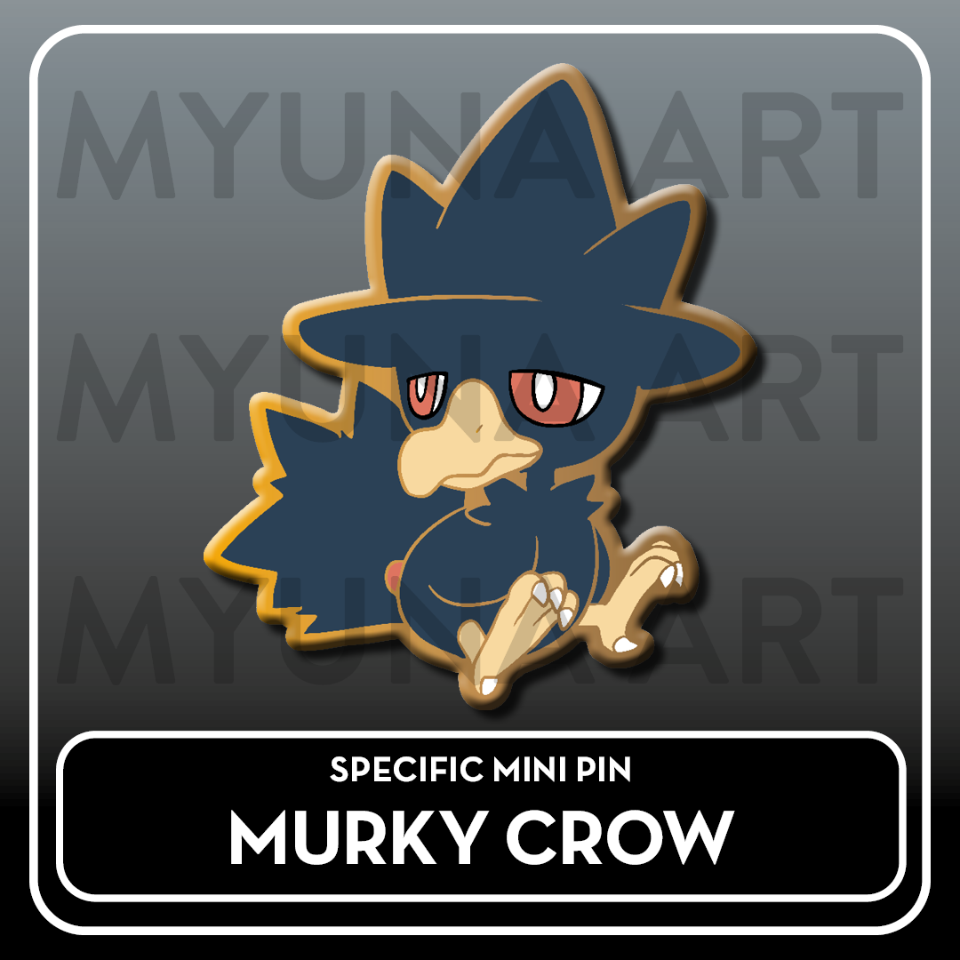 PREORDER Dark Type Friends - Myuna's Mystery Mix Gacha Mini Pins