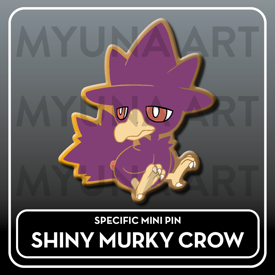 PREORDER Dark Type Friends - Myuna's Mystery Mix Gacha Mini Pins
