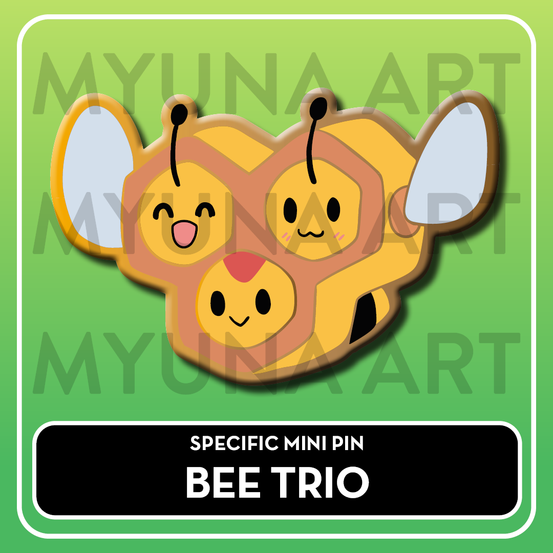 Bug Type Friends - Myuna's Mystery Mix Gacha Mini Pins