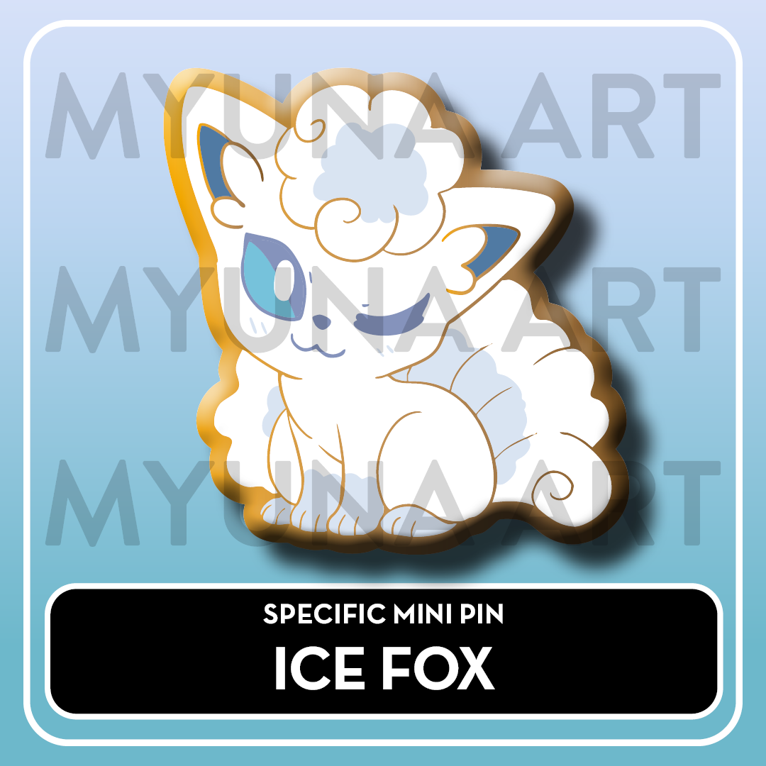 PREORDER Ice Type Friends - Myuna's Mystery Mix Gacha Mini Pins