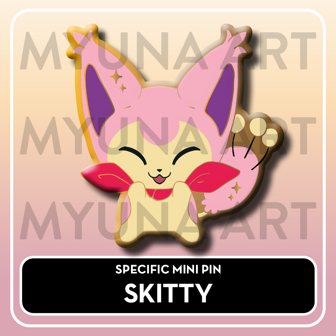 PREORDER Normal Type Friends - Myuna's Mystery Mix Gacha Mini Pins