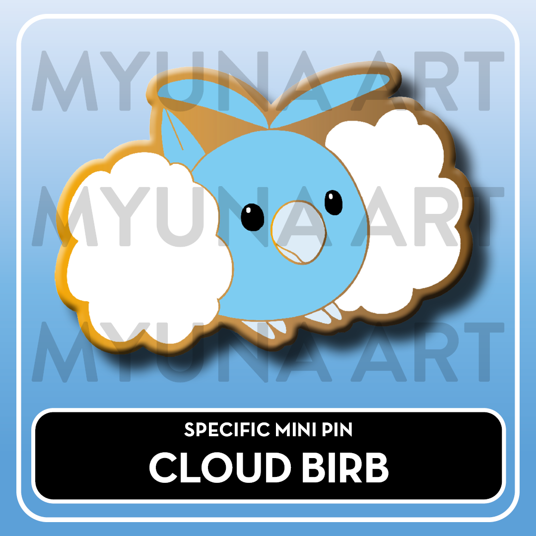 PREORDER Flying Type Friends - Myuna's Mystery Mix Gacha Mini Pins