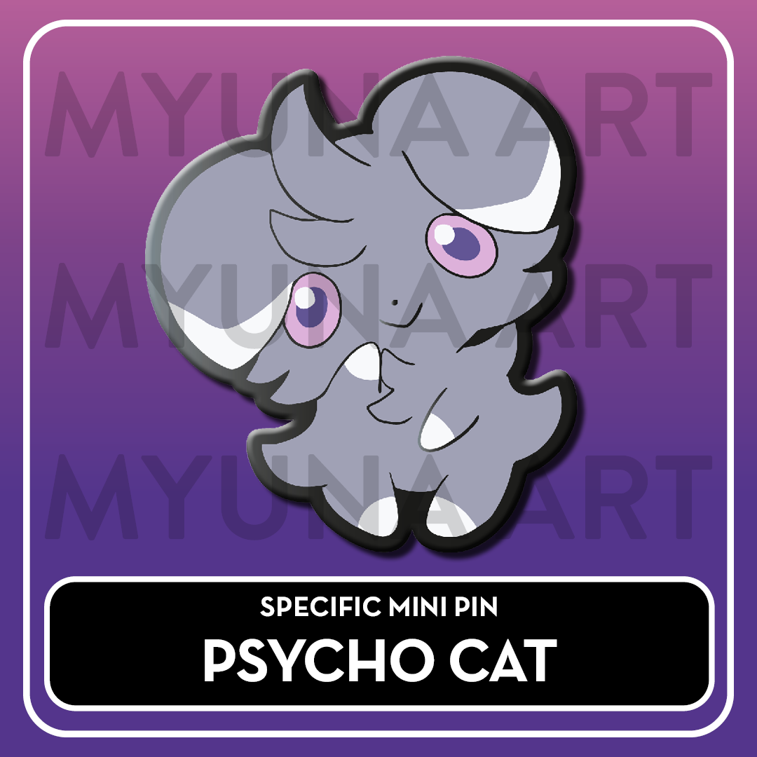 Psychic Type Friends - Myuna's Mystery Mix Gacha Mini Pins