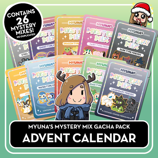 Mystery Mix Advent Calendar - Myuna's Mystery Mix Gacha Mini Pins