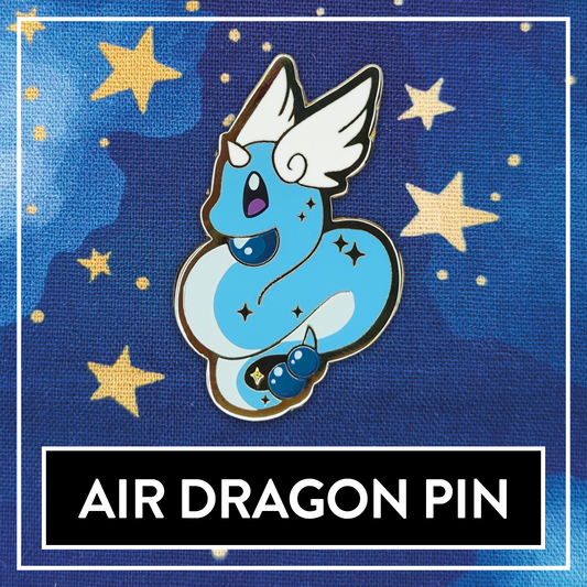 #0148 Air Dragon Pin - July 2024 Patreon PinClub Pin