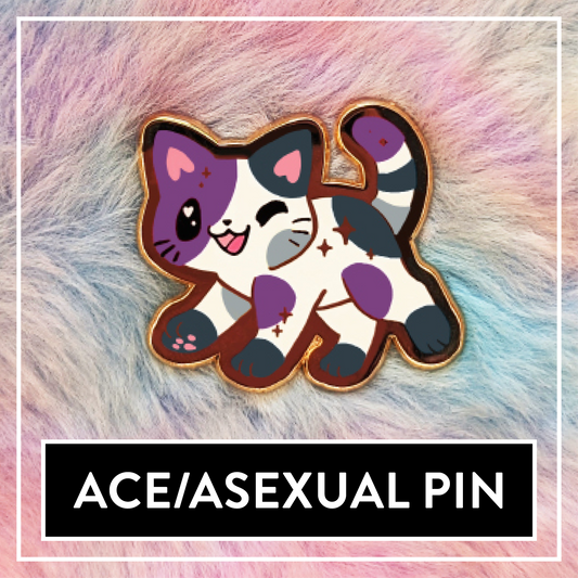 Paws'n'Pride Asexual / Ace enamel pin