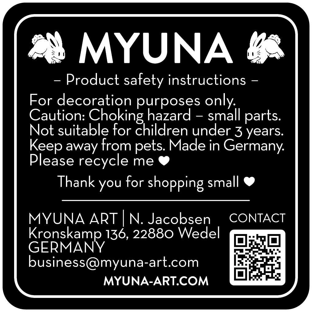 Myuna’s Boonny Tote Bag – Black Tote Bag, Bunny Animal Tote Bag, Tote Bag with long Handles, Cute Tote Bag with Screenprinting Application