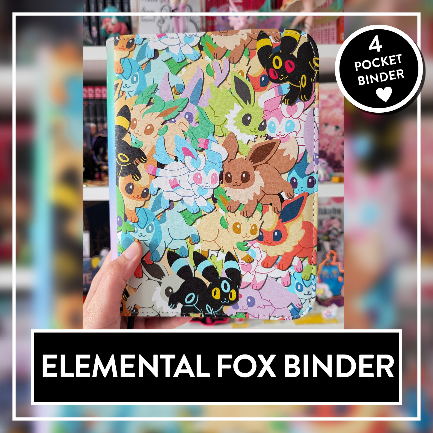 PREORDER Elemental Foxes Trading Card Game Binder - 4 Pocket TCG Binder