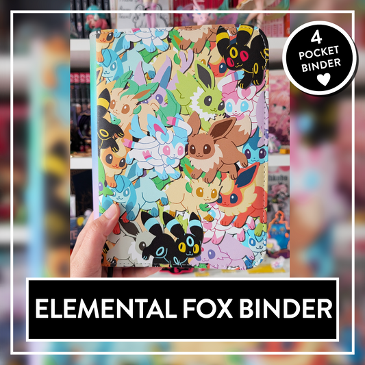 PREORDER Elemental Foxes Trading Card Game Binder - 4 Pocket TCG Binder