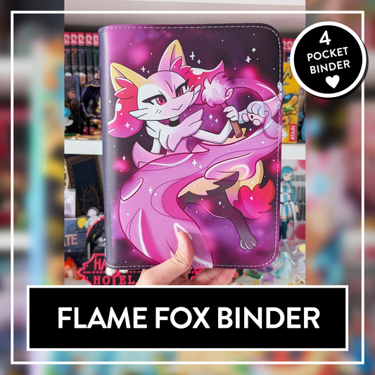 PREORDER Flame Fox Trading Card Game Binder - 4 Pocket TCG Binder