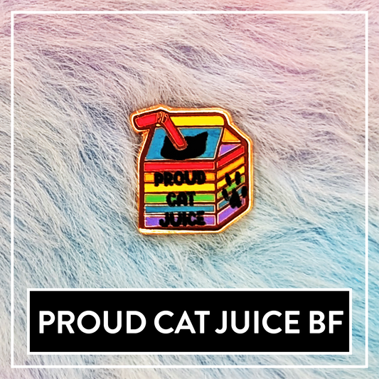 Paws'n'Pride Proud Cat Juice Boardfiller enamel pin