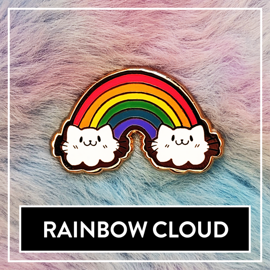 Paws'n'Pride Rainbow Cloud Boardfiller enamel pin