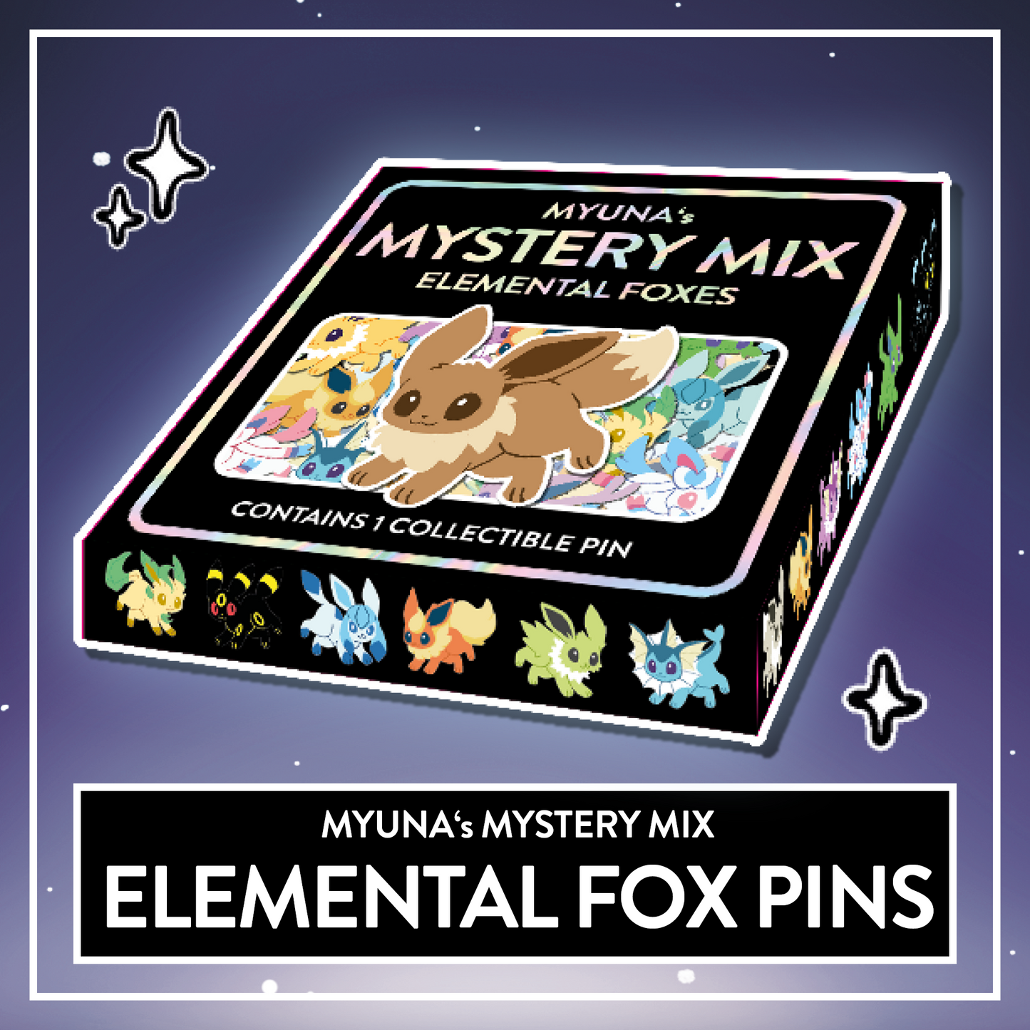 Myuna's Mystery Mix - Gacha Elemental Foxes Mystery Box