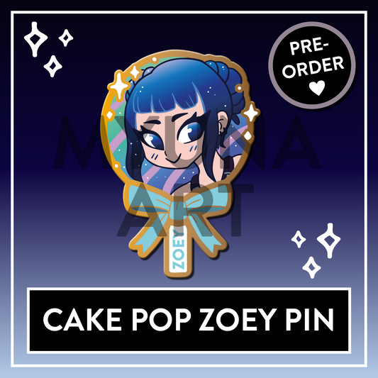 PREORDER Zoey Cake Pop Demon Hunters Huntrix Enamel Pin - KPop Pin