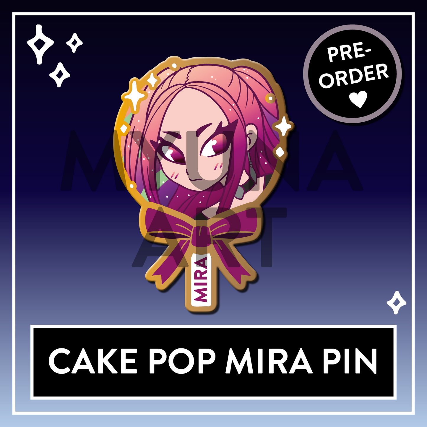 PREORDER Mira Cake Pop Demon Hunters Huntrix Enamel Pin - KPop Pin