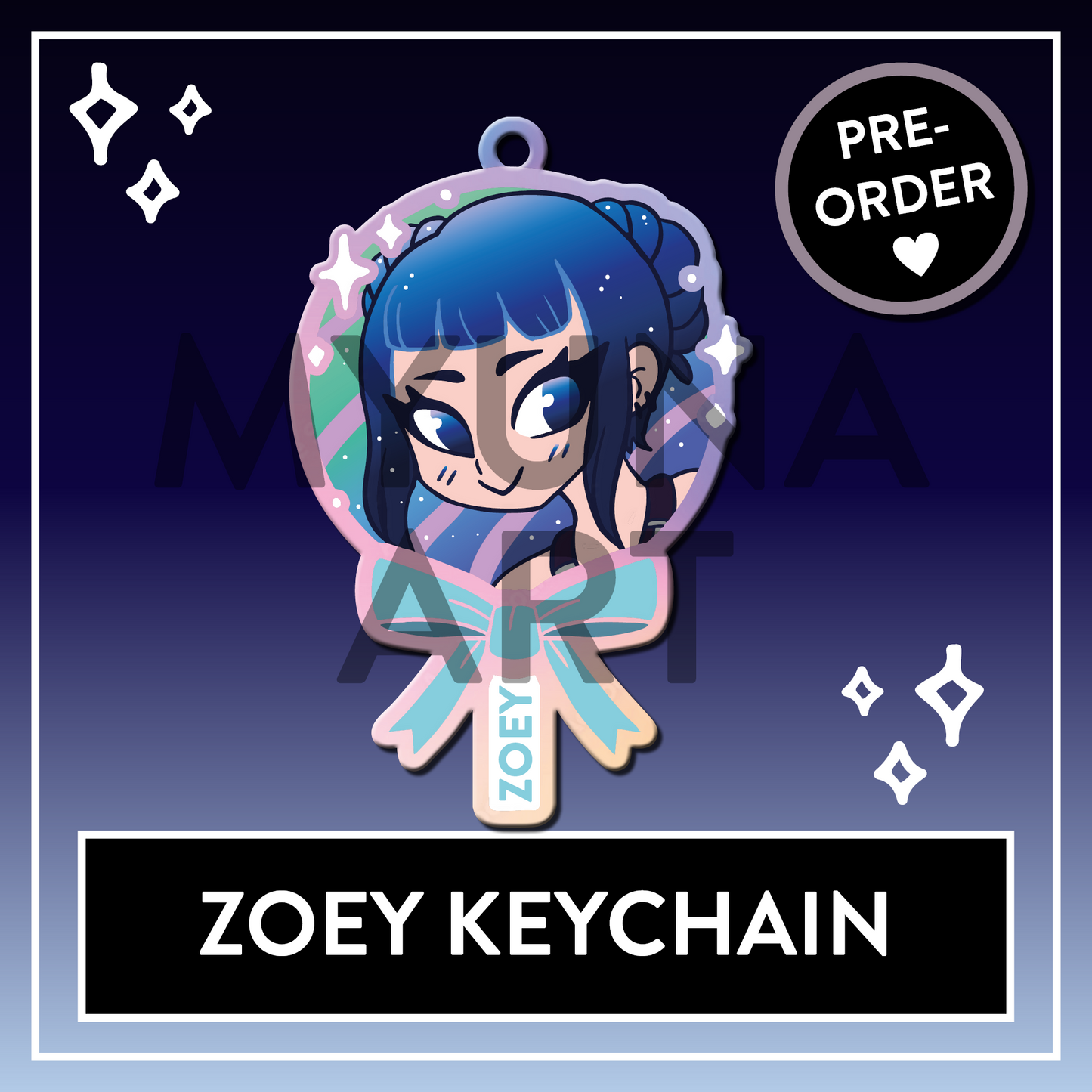 PREORDER Zoey Cake Pop Demon Hunters Huntrix Rainbow double-sided Acrylic Keychain - KPop Charms