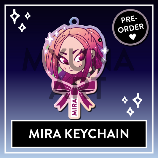 PREORDER Mira Cake Pop Demon Hunters Huntrix Rainbow double-sided Acrylic Keychain - KPop Charms