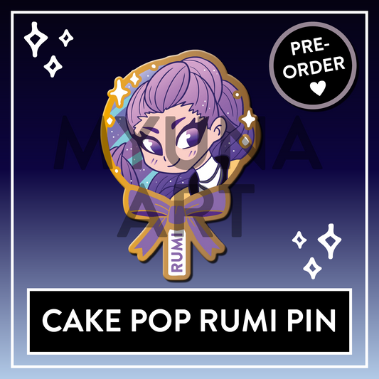 PREORDER Rumi Cake Pop Demon Hunters Huntrix Enamel Pin - KPop Pin
