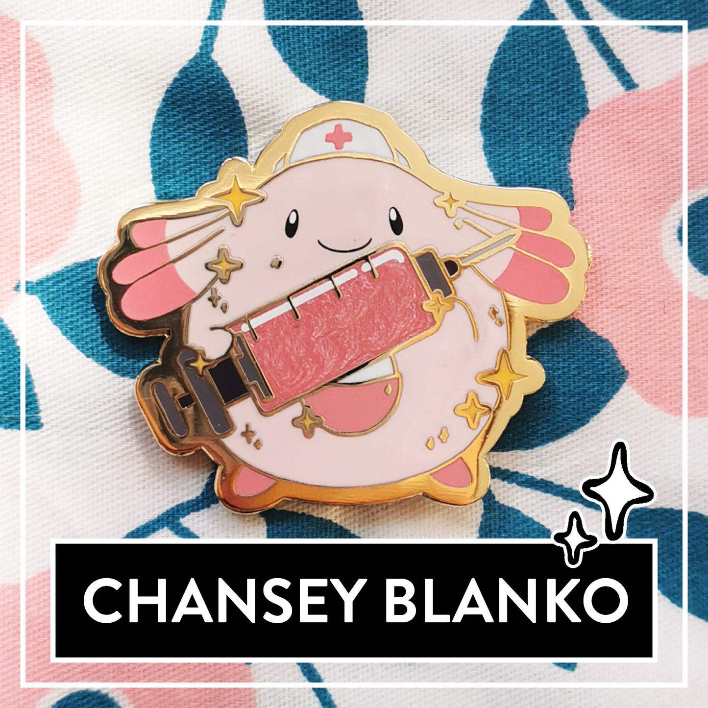 BLANKO Nurse Chansey Enamel Pin