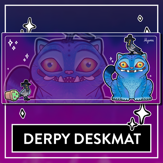 PREORDER Derpy & Sussie Deskmat - BIG KPop Demon Hunters Mousepad, Computer & Desktop Mat, 90x40cm