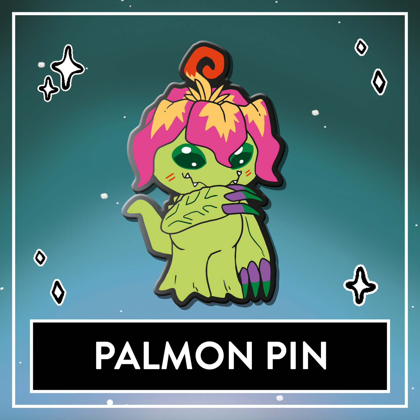 Palmon Digimon Enamel Pin