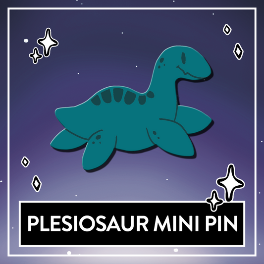 Plesiosaur Dinosaur Mini Pin