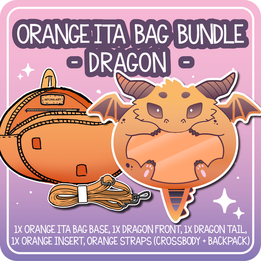 Kawaii Kompanions Ita Bag Bundle Orange Dragon