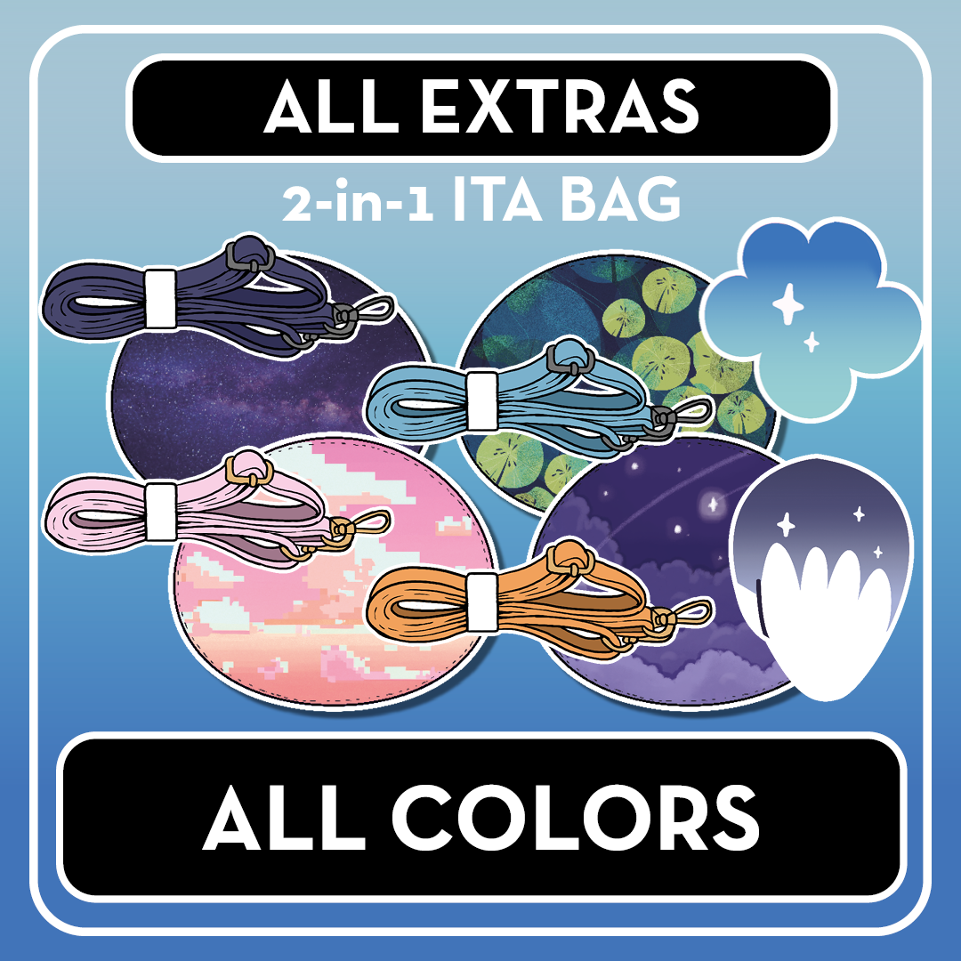 PREORDER Kawaii Kompanions 2-in-1 Ita Bag Extras (Designer Inserts, Tails, Straps)