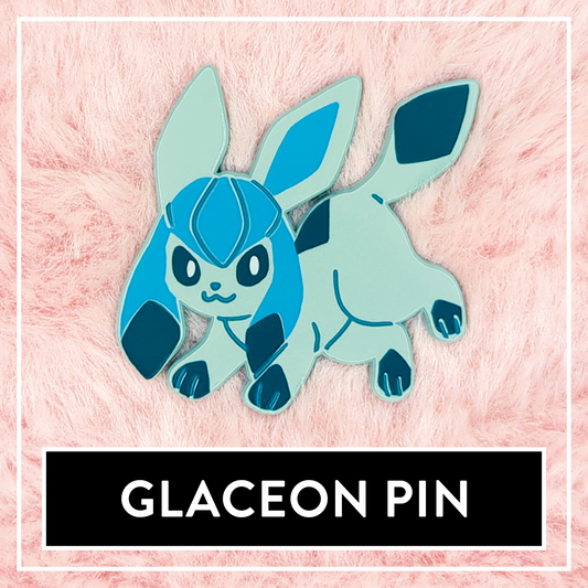 Glaceon Enamel Pin - Myuna's Eeveelution Series